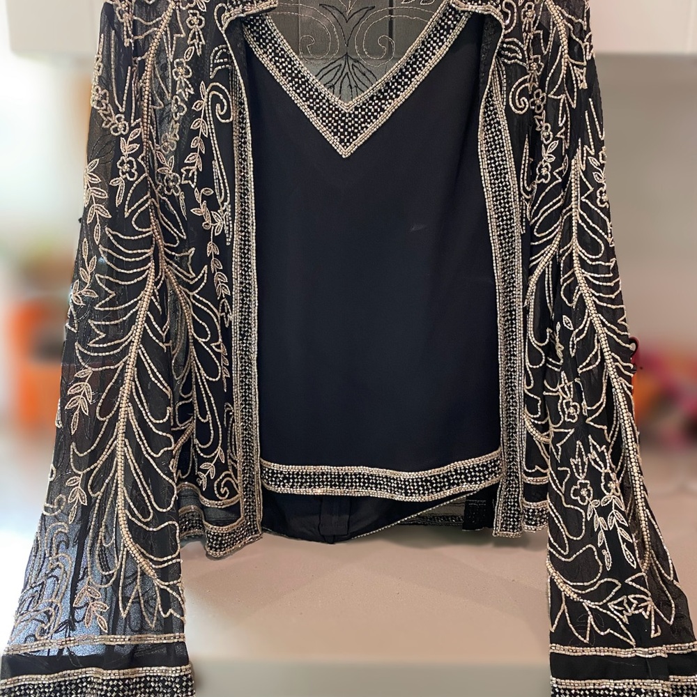 J Kara Black and Silver Beaded Set